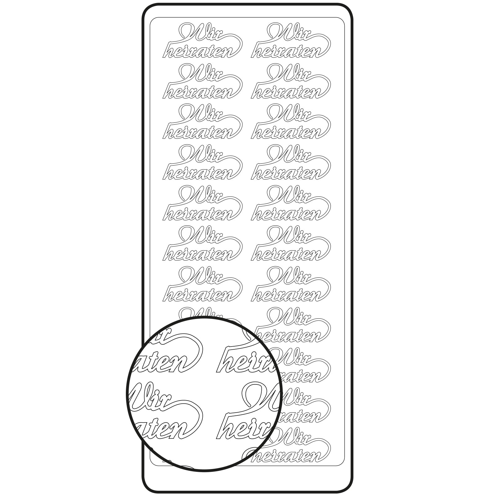 Vaessen creative • autocollant 10x23cm 10pcs argent disponible à l'achat