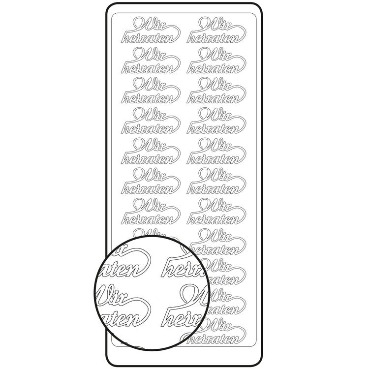 Vaessen creative • autocollant 10x23cm 10pcs argent disponible à l'achat