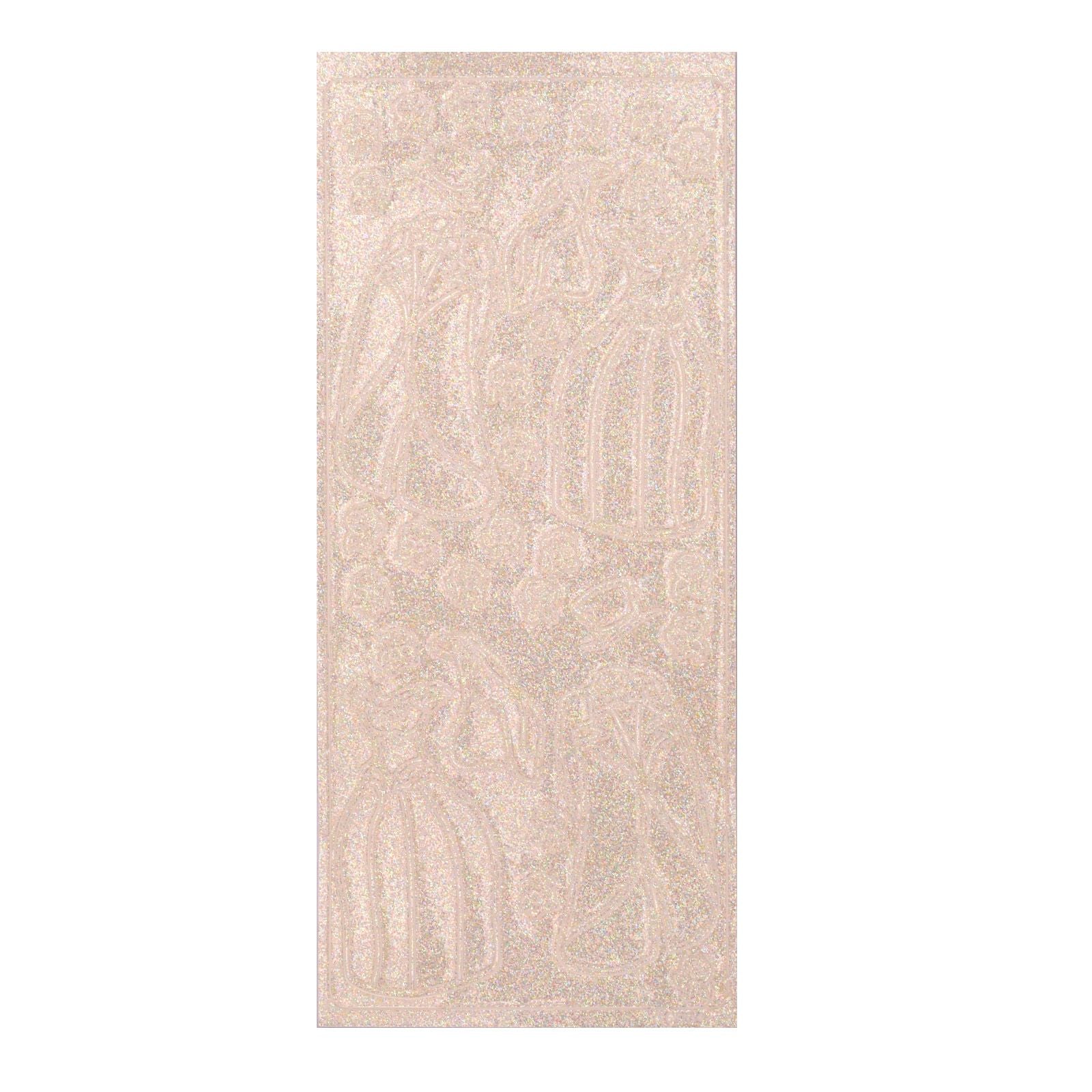 Vaessen creative • autocollant 10x23cm 10pcs vêtements iris transparent argent