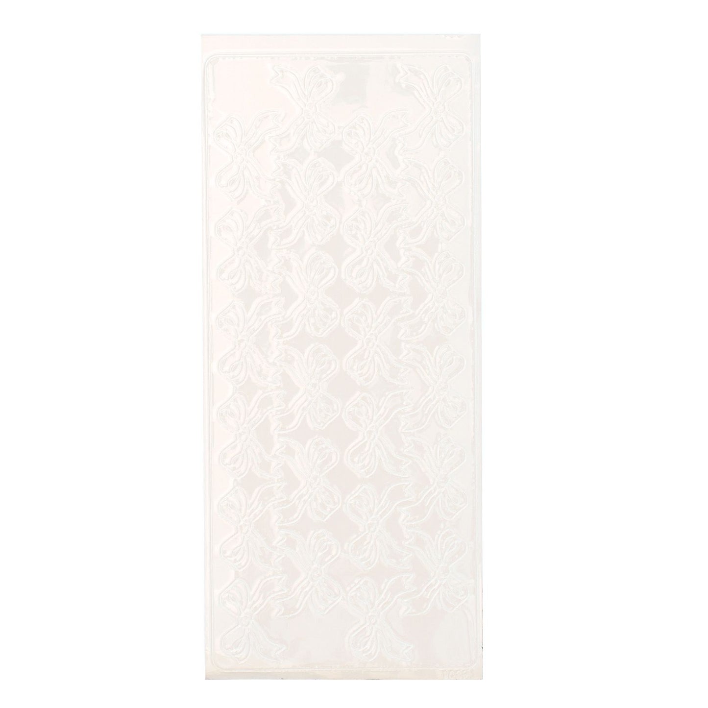 Vaessen creative • autocollant 10x23cm 10pcs noeuds blanc