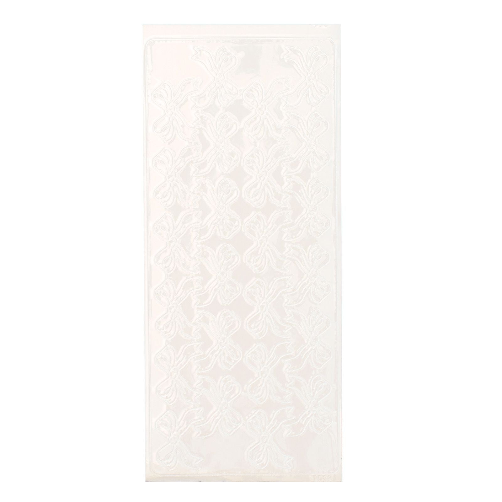 Vaessen creative • autocollant 10x23cm 10pcs noeuds blanc