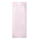 Vaessen creative • autocollant 10x23cm 10pcs anneaux blanc - afbeelding 1