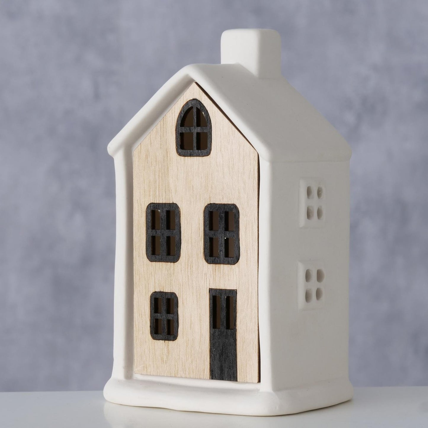 Boltze home house homewood porcelaine led h13cm