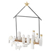 Crèche de Noël Boltze Home 12 pièces 22x6x32cm