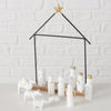 Crèche de Noël Boltze Home 12 pièces 22x6x32cm