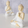 Boltze home statue bouddha h8,5cm 2 assortis