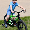 Volare Sportivo Children's Bicycle - Boys - 14 pouces - Black vert néon - 95% assemblé
