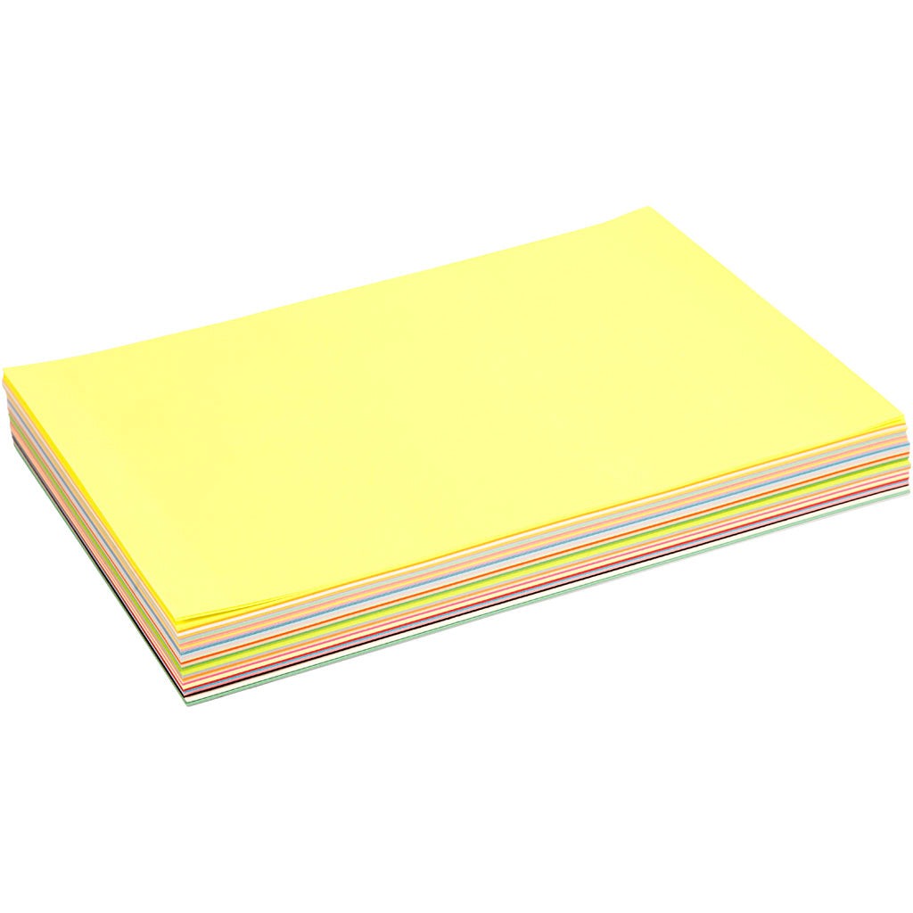 Papier créatif Creativ company, a4, feuille 210x297 mm, 80 gr, différentes couleurs, 280 feuilles div 1 boîte