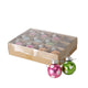 Boltze home boule de Noël mini verre à pois 12 pièces