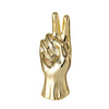 Boltze home statue main h19cm or ou blanc