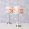 Lampe de table Boltze home avec abat-jour à motif floral h40cm