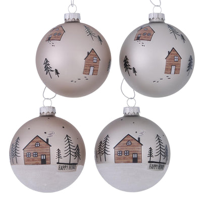 Boltze home boule de Noël homewood maisons en verre dia 8 cm