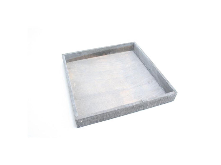 Hbx plateau de vie naturel firmiana 20x20x4cm gris