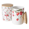 Boltze home pot de rangement fraise faïence h17cm