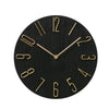 Boltze home horloge murale analogique ø30cm plastique noir