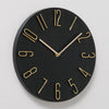 Boltze home horloge murale analogique ø30cm plastique noir