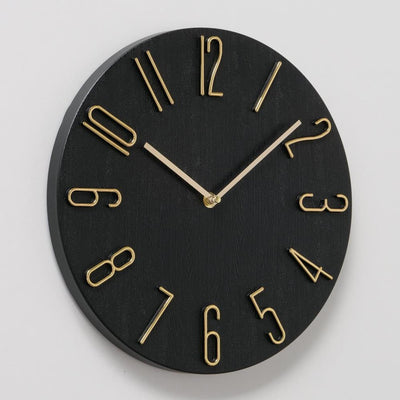 Boltze home horloge murale analogique ø30cm plastique noir