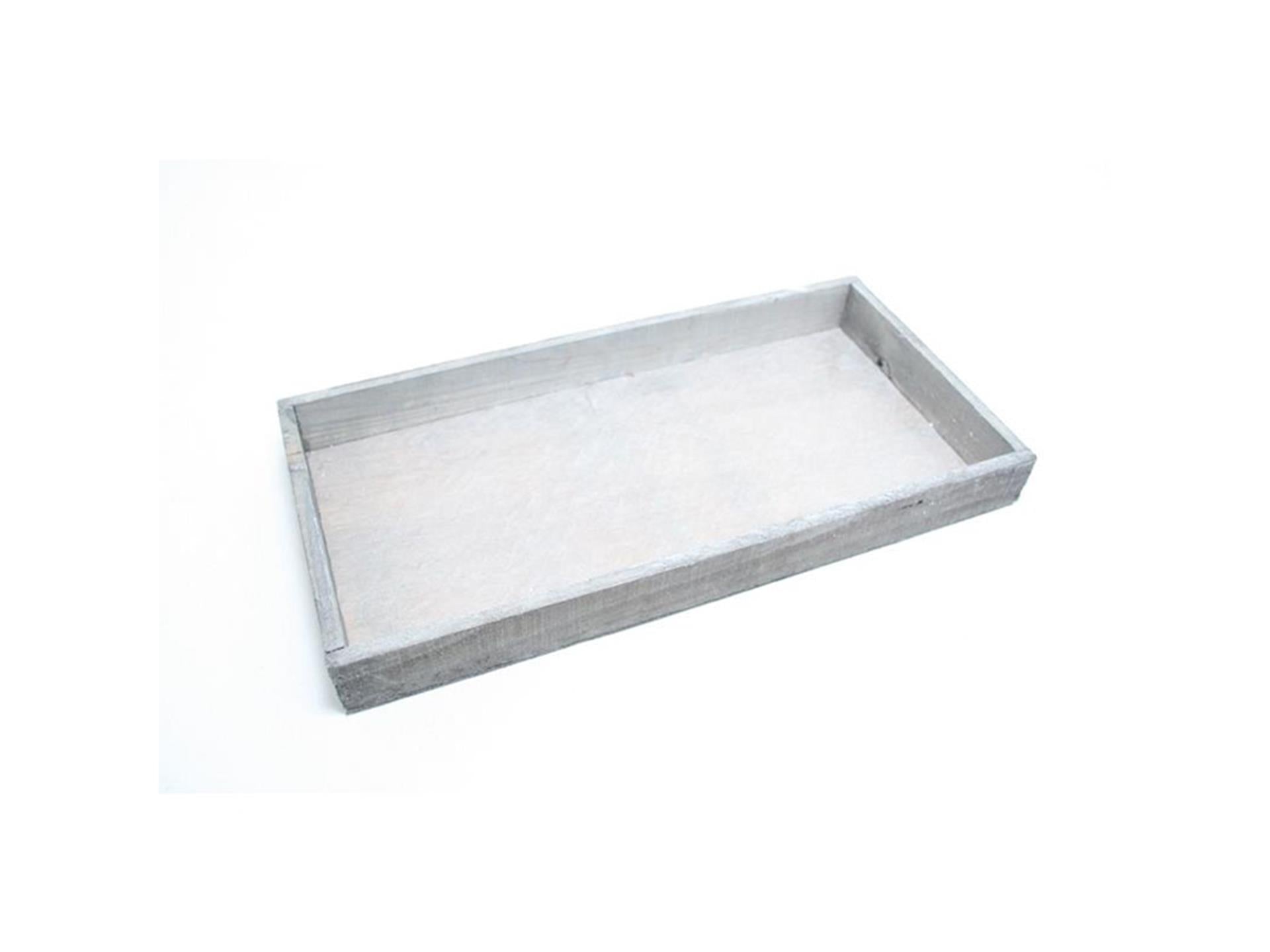 HBx plateau de vie naturel firmiana 32x20cm gris