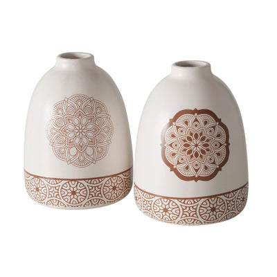 Boltze home vase faïence h16cm chakra