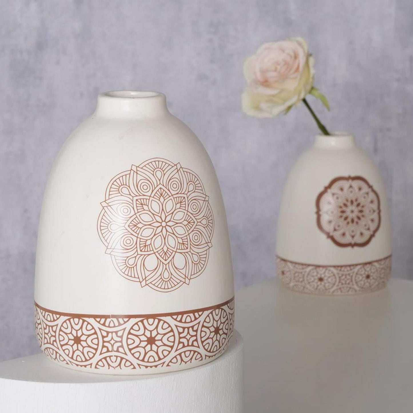 Boltze home vase faïence h16cm chakra