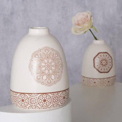 Boltze home vase faïence h16cm chakra