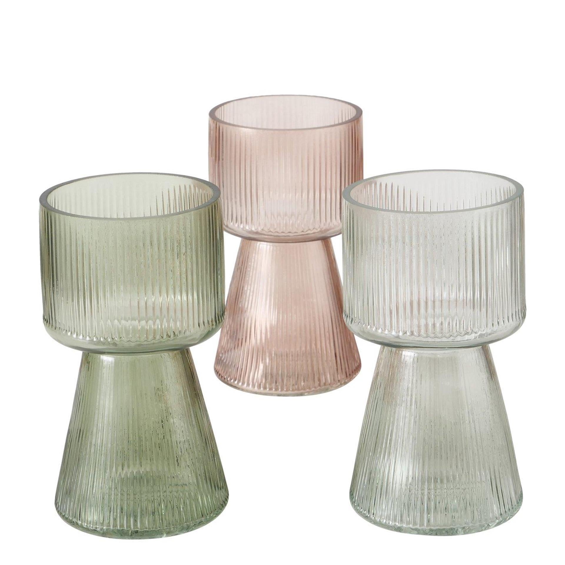 Boltze home vase imano verre ø10xh18cm