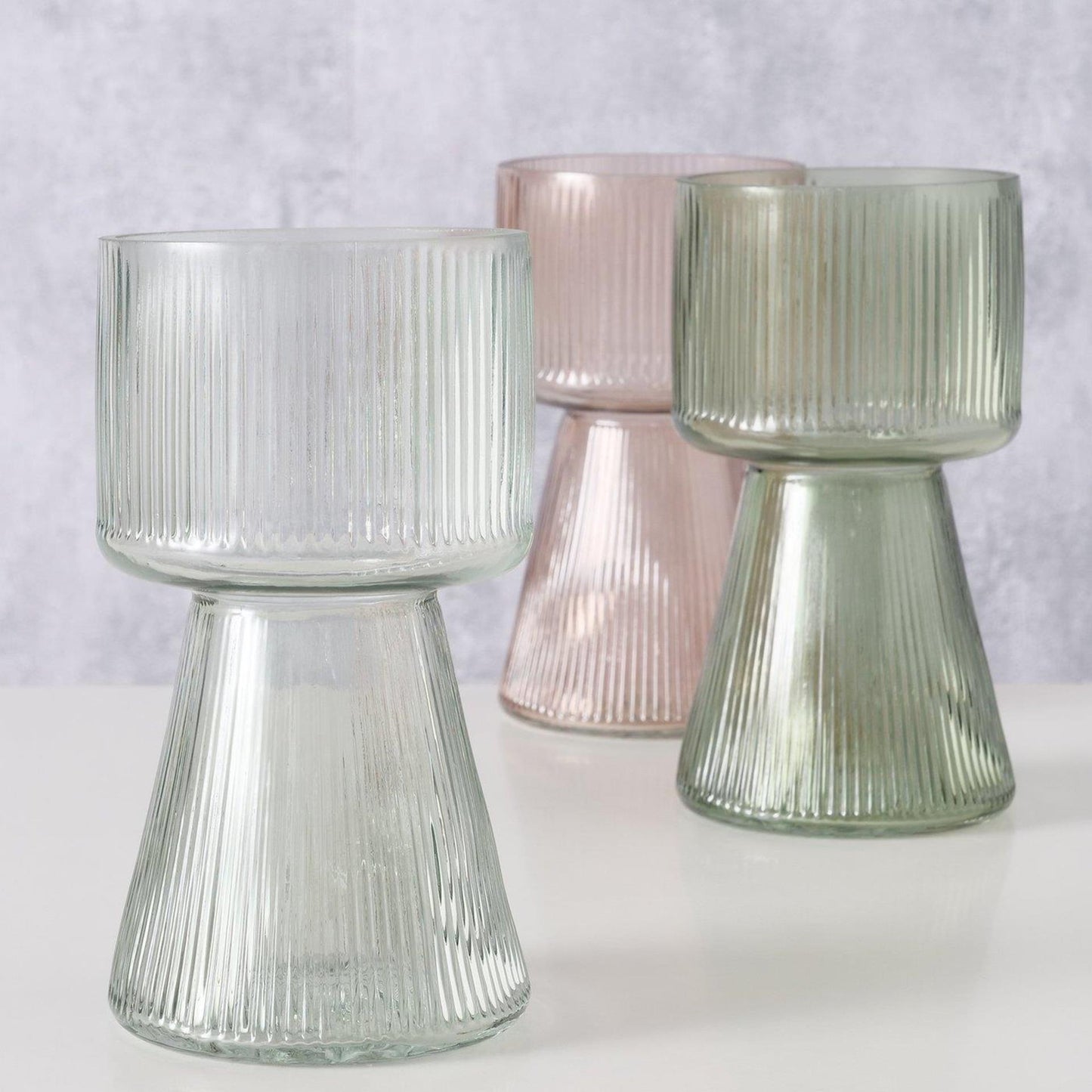 Boltze home vase imano verre ø10xh18cm