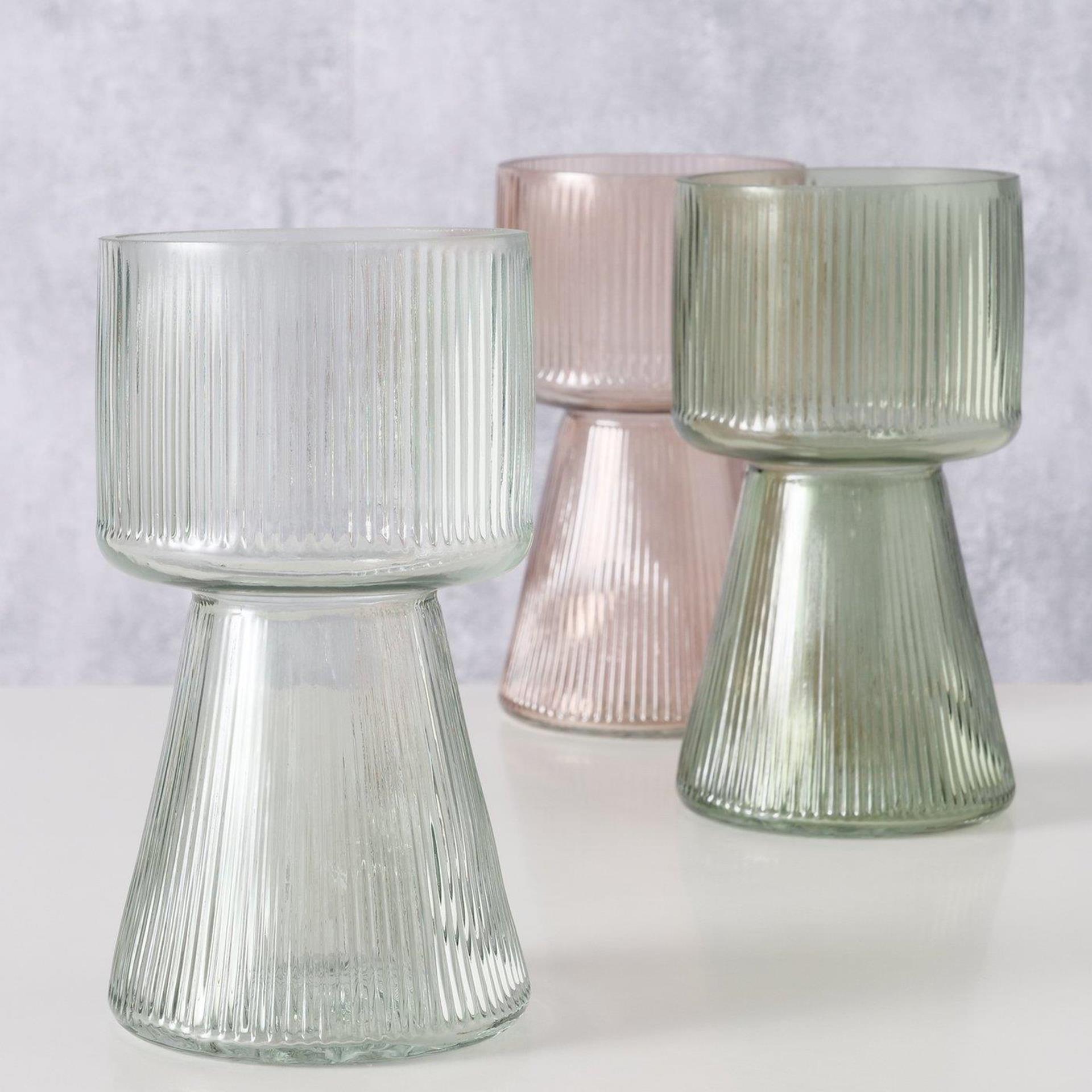 Boltze home vase imano verre ø10xh18cm