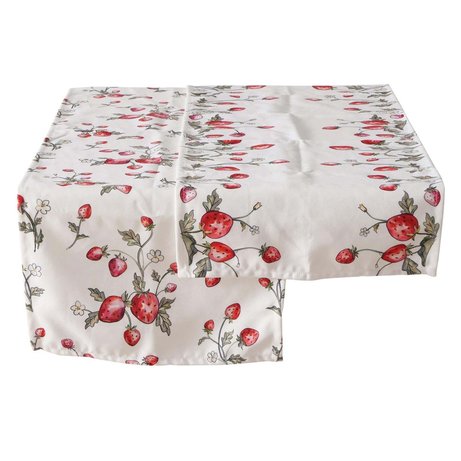 Boltze home chemin de table fraise polyester 40x142cm