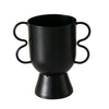 Boltze home pot de fleur h16 métal noir mat