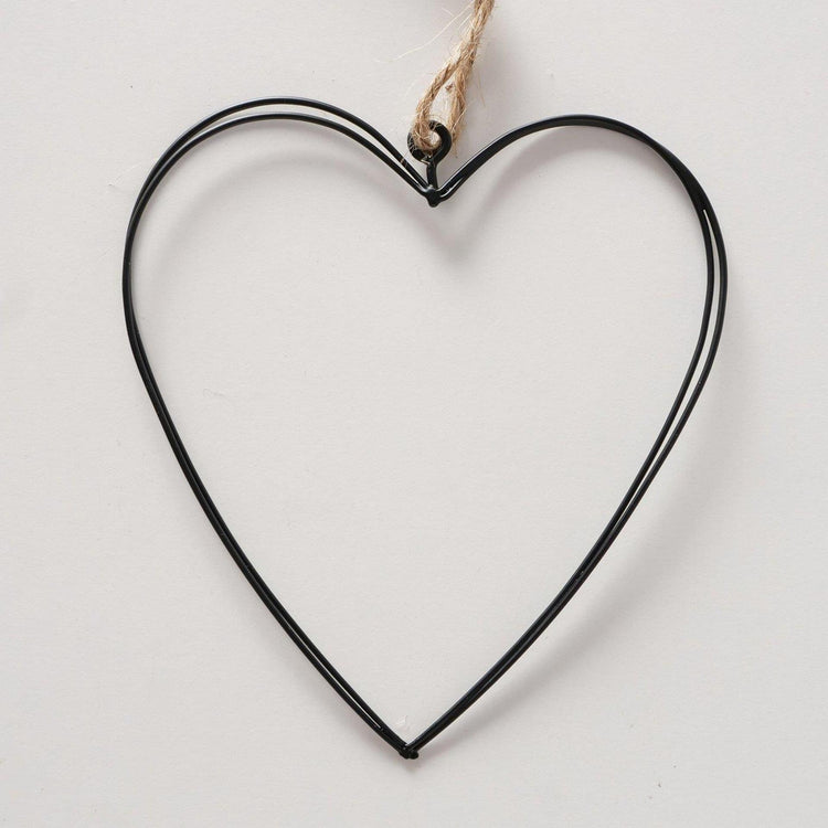 Boltze pendentif home déco coeur lot de 6 11x10x2.5cm