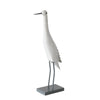 Boltze home statue oiseau métal blanc h55 cm