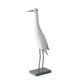 Boltze home statue oiseau métal blanc h55 cm
