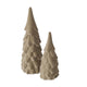 Boltze home image Sapin de Noël beige lot de 2 velours