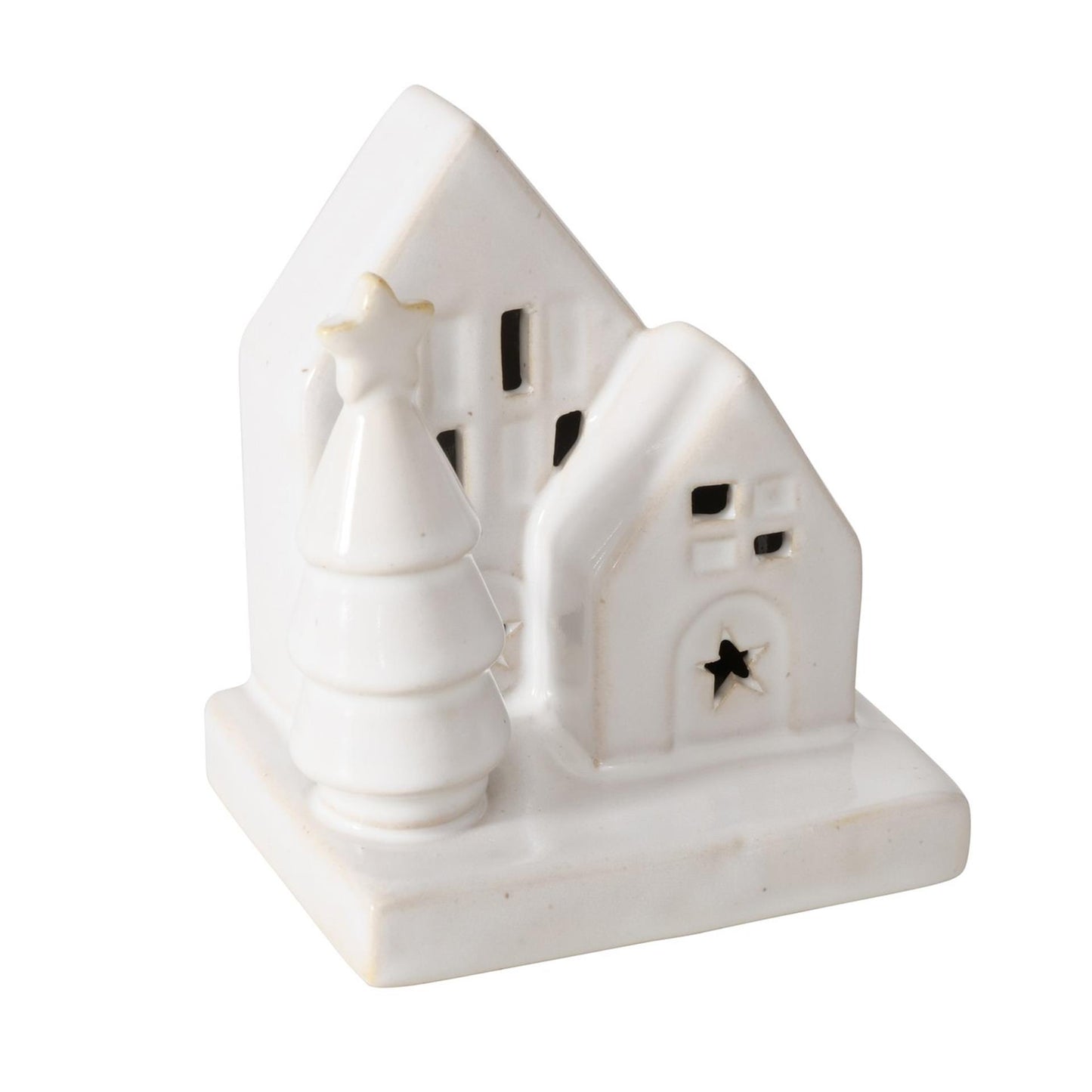 Boltze home déco maison cristo pierre avec LED h10cm