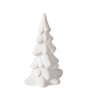 Boltze home déco Sapin de Noël pierre cristo h14,5cm blanc