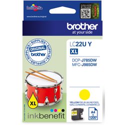 Cartouche d'encre brother 22uy originale jaune
