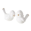 Boltze maison oiseau ville dolomite h9cm blanc