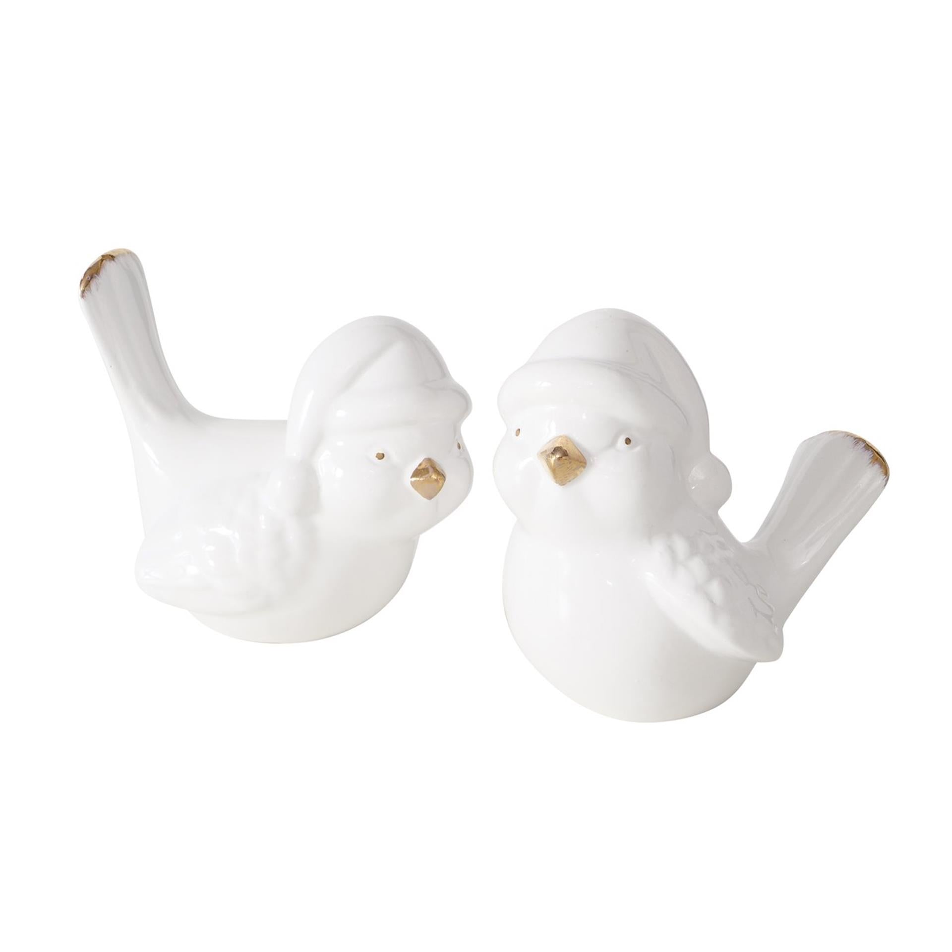 Boltze maison oiseau ville dolomite h9cm blanc