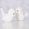 Boltze maison oiseau ville dolomite h9cm blanc