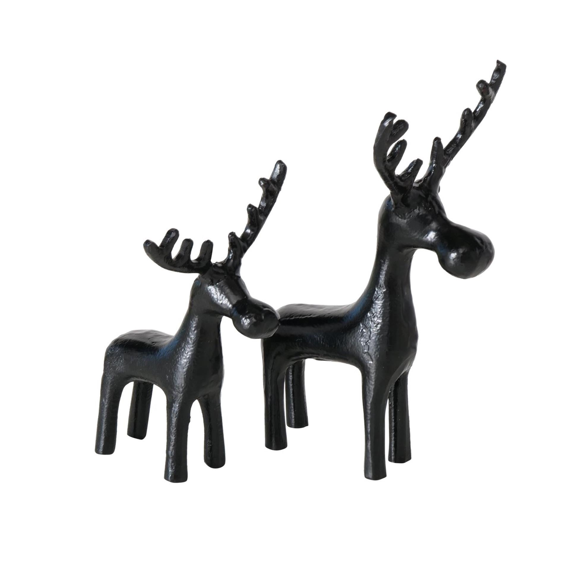 Boltze home figurine élan noir 2 pièces
