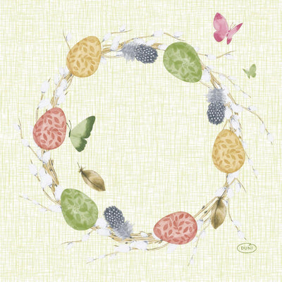 Serviettes Duni joyeux printemps 33x33cm