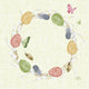 Serviettes Duni joyeux printemps 33x33cm
