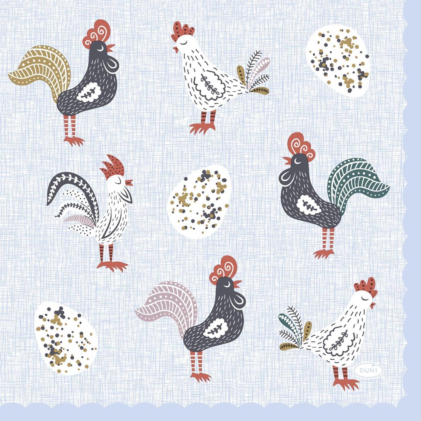 Serviettes Duni matin de Pâques 33x33cm