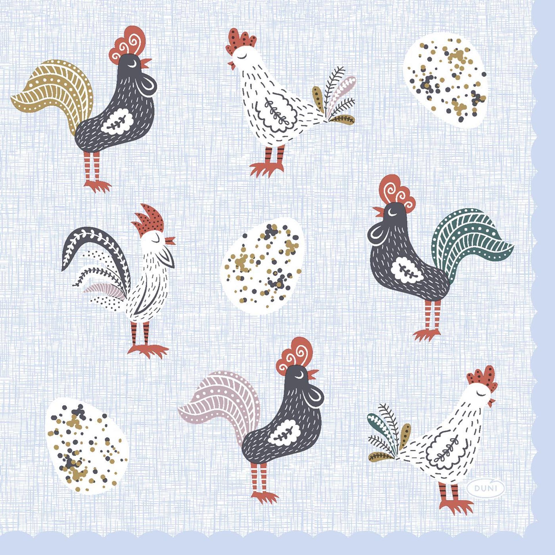 Serviettes Duni matin de Pâques 33x33cm