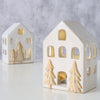Boltze home déco maison château porcelaine LED h10,5cm
