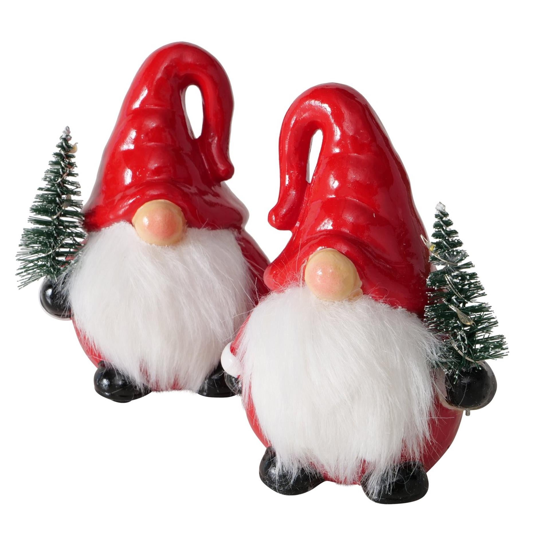 Boltze maison figurine gnome LED 9x8x11,5cm