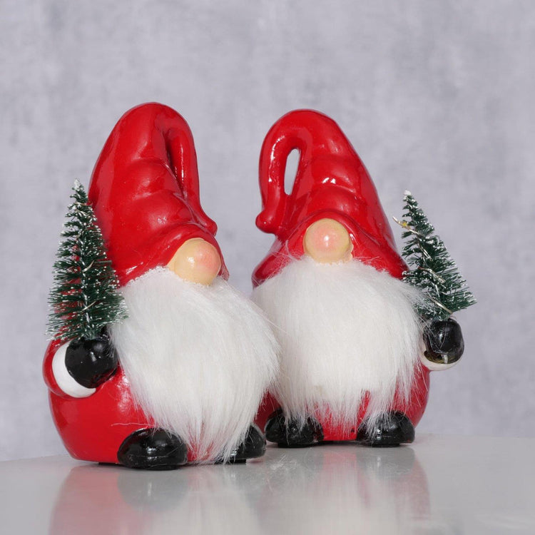 Boltze maison figurine gnome LED 9x8x11,5cm