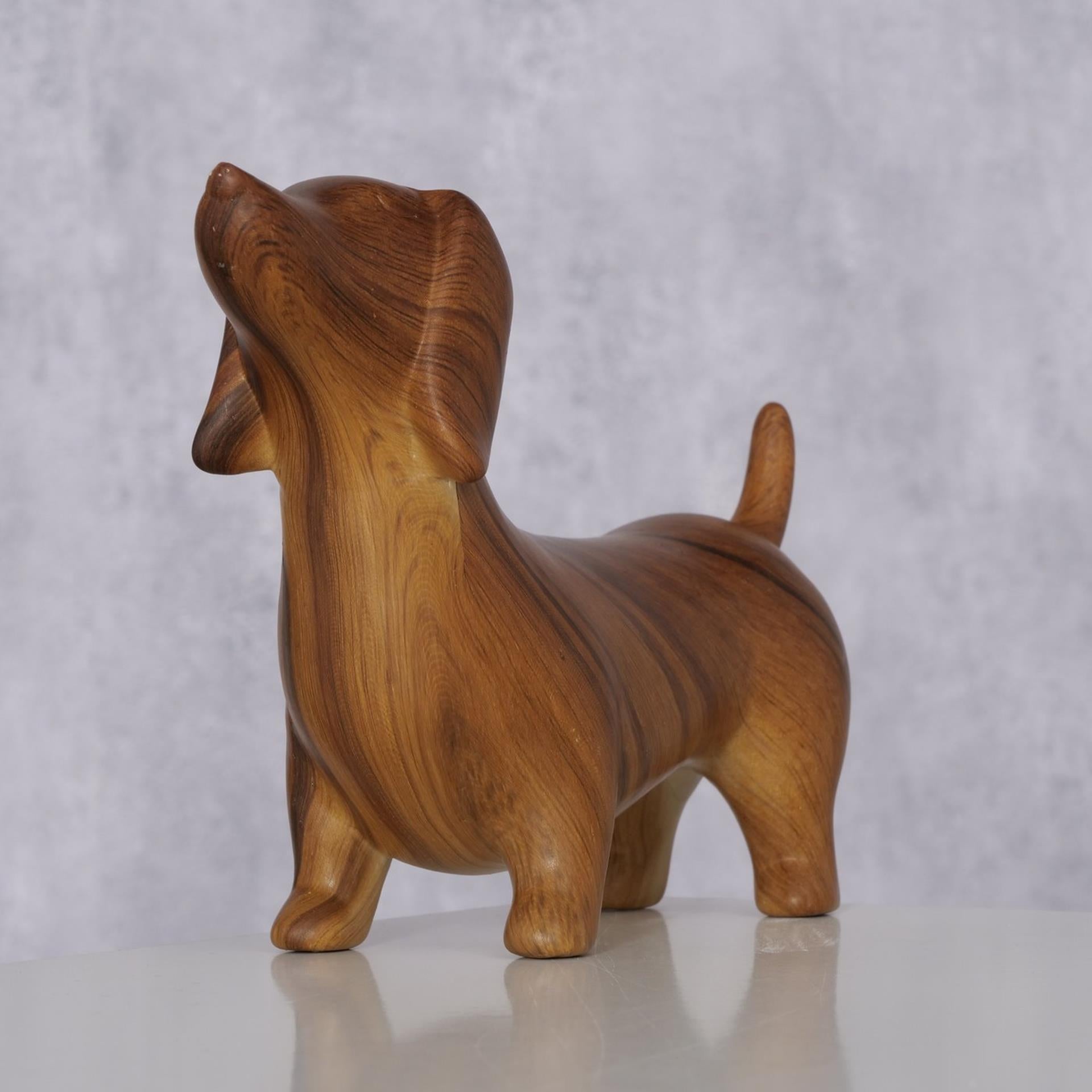 Boltze home statue chien teckel h13,5cm