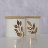 Pot de rangement Boltze home avec feuille d'or 5x5cm